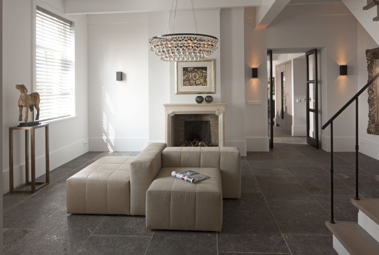 Blauwe arduin vloeren