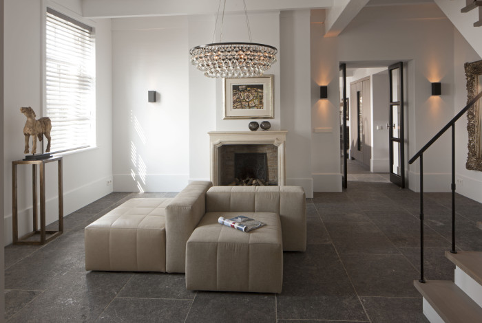 Blauwe arduin vloeren